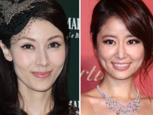 李嘉欣苹果肌下垂变大小眼 不老女星都老了(组图)