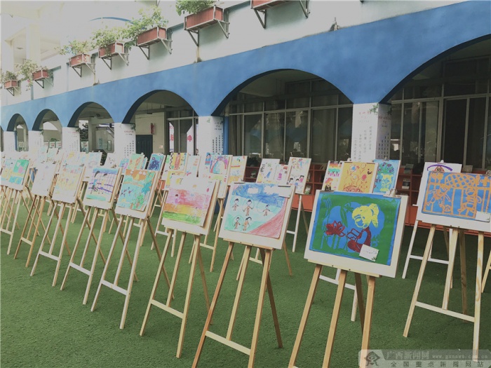 彩笔画未来 桂雅路小学办"中日国际儿童画交流展"(6/6)