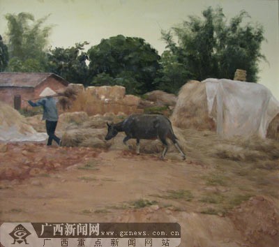 南方的风景油画展在广西艺术学院展出(组图