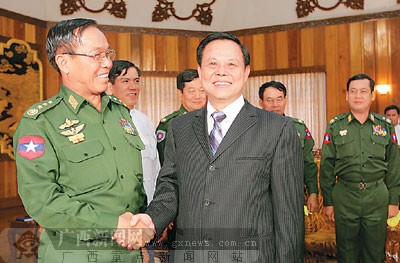 缅甸总理梭温会见陆兵一行 双方将加强交流与合作