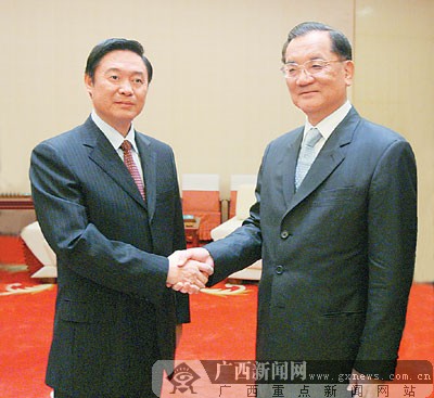 刘奇葆会见中国国民党荣誉主席连战(图)