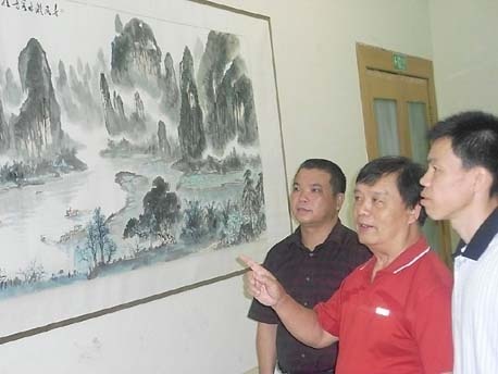 [原创]著名国画家刘益之举办从教50年画展(组图