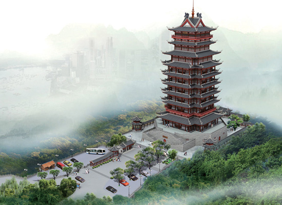 南宁青秀山凤凰塔要变身 凤凰塔变啥样请你来投票-广西新闻网