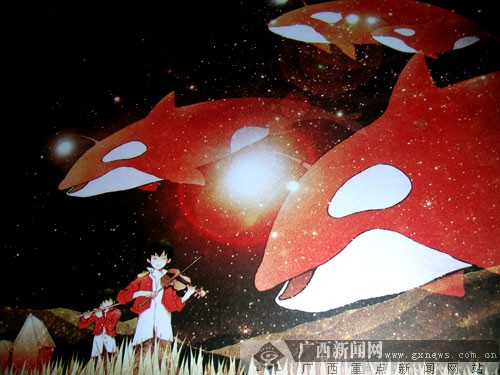 全国青少年科学幻想绘画作品在广西科技馆展出