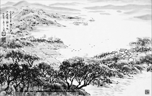 覃日飞覃志刚覃志强"三覃"书画展亮相深圳