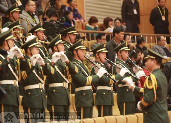 花絮会场军乐队演奏