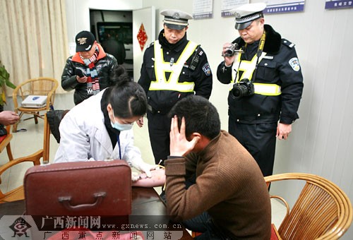 柳州开展酒驾专项整治行动 六人被查二人涉嫌