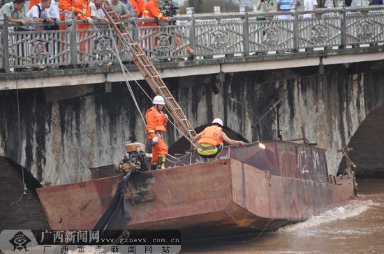 受台风"启德"带来的强降雨影响,钦州市钦北区大寺镇大寺江发生一起采