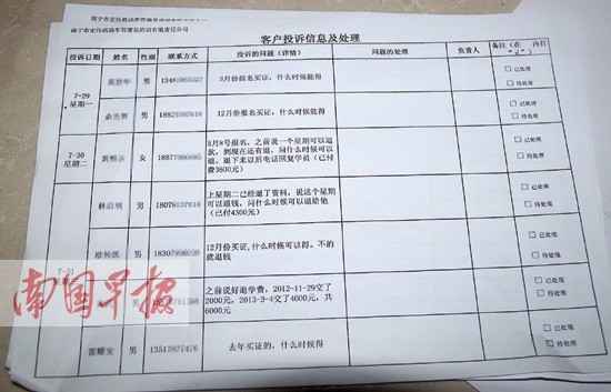 驾校招生点猫腻多 学员无法考试买证更是"搞不掂"