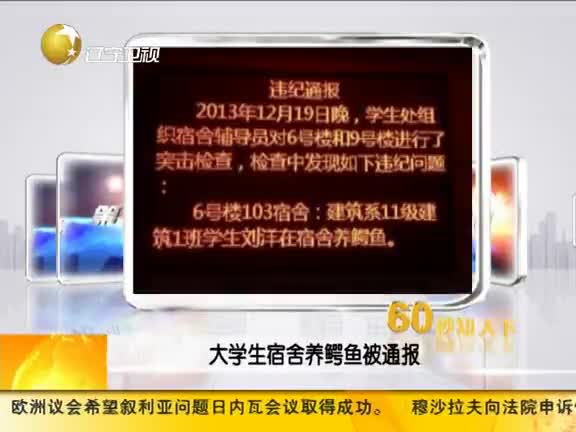 大学生宿舍养鳄鱼被通报-广西网视