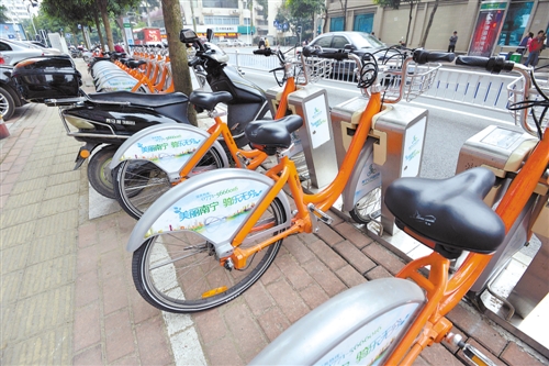 南宁:公共自行车需要共同呵护