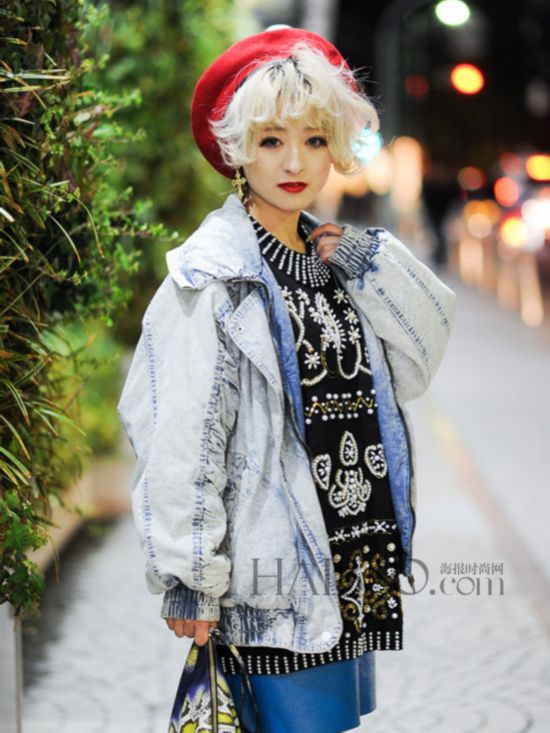 卷卷更有型 <em>日本萌妹发型</em>街拍烫染有创意-广西