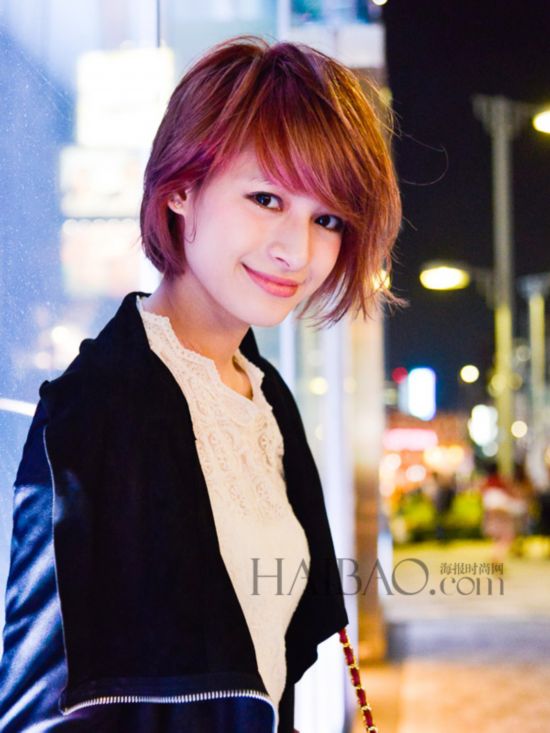 卷卷更有型 <em>日本萌妹发型</em>街拍烫染有创意-广西