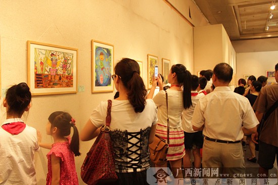 广西第五届"八桂画童"大赛优秀作品展开幕(图)