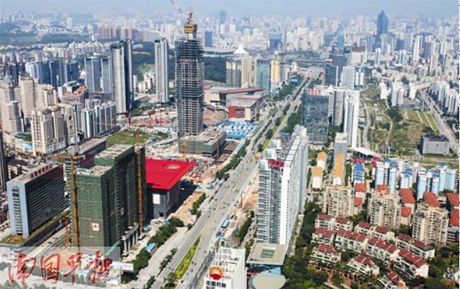 南宁未来形成多"中心"格局 中心之争凸显城市变迁