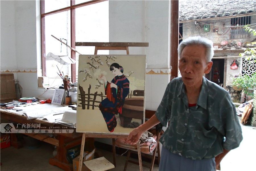 [梦想进行时]:壮乡农民寻梦50载 终成"壮乡画作名家"(7/18)