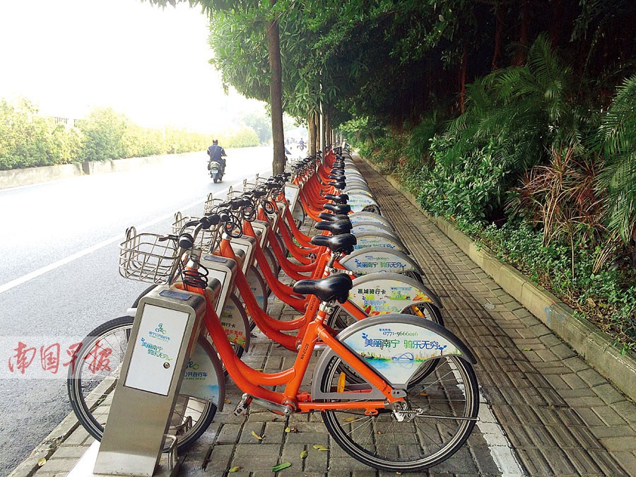 南宁公共自行车亲子车数量少 将加大采购量(图