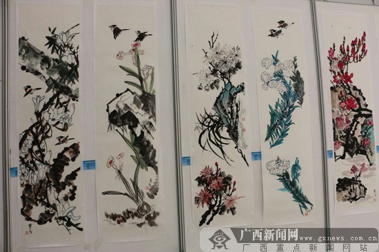 南宁大家书画学校举办首届师生作品展