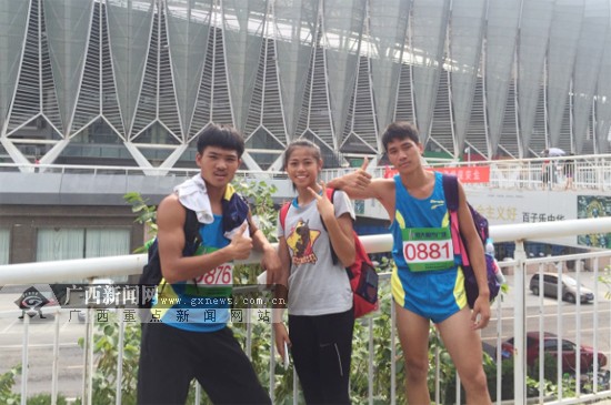 广西体校队员全国少年田径锦标赛基地赛获得亚