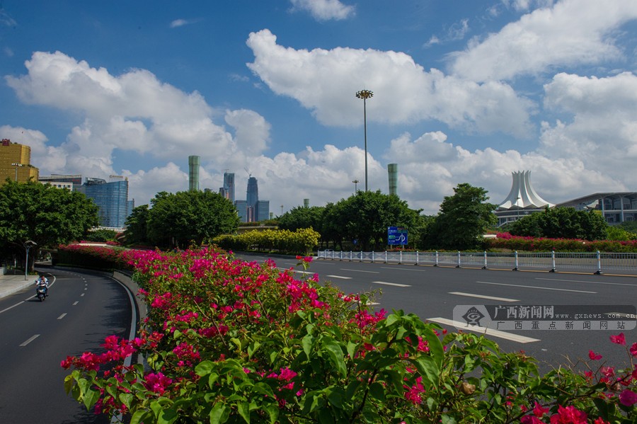 高清南宁城市立交桥美景