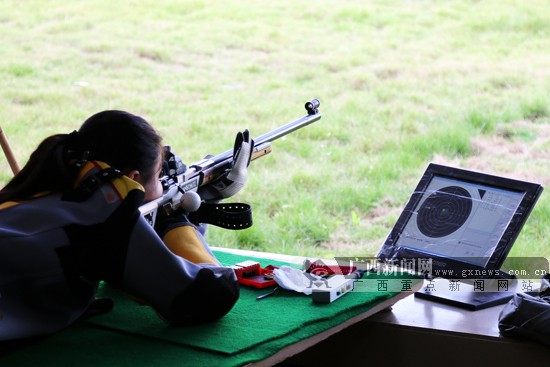 电子靶系统投用 广西射击队迎备战天津全运会