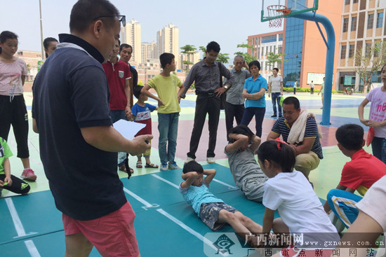 贵港体校开展春季期选材工作 检验苗子训练成