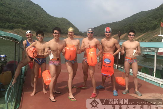 积极备战全运 广西游泳队到百色澄碧湖进行训练