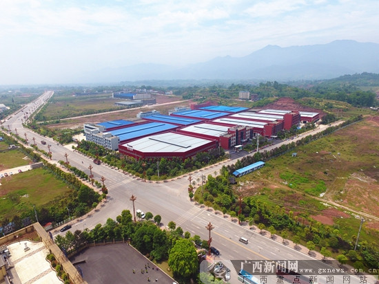 邻水县工业区交通规划四通八达.广西新闻网记者 李伟国摄