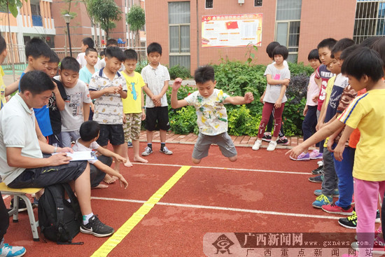贵港体校开展春季期选材工作 检验苗子训练成果