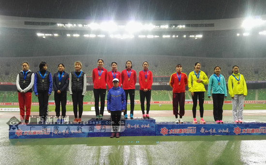全国青年(U20)田径锦标赛落幕 广西队获2金3银