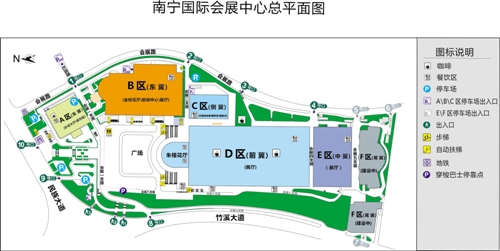 南宁国际会展中心总平面图