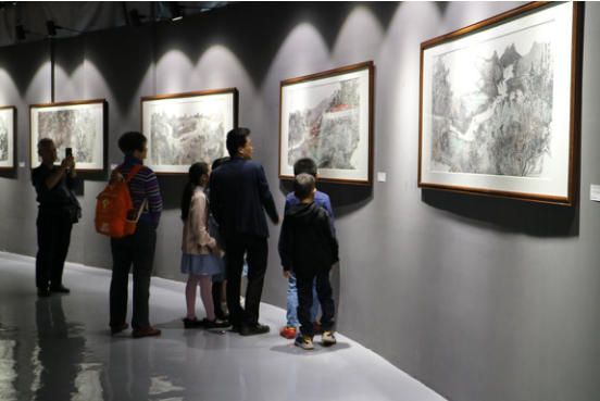《天陲靖西》国画展在保利开展