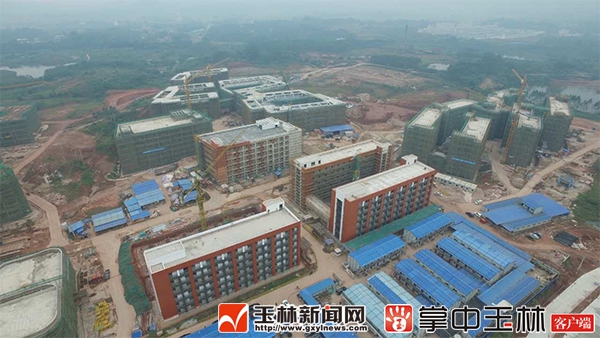 最新进度!广西医科大学玉林校区已封顶30幢建筑