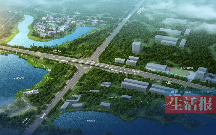 鲁班路立交效果图