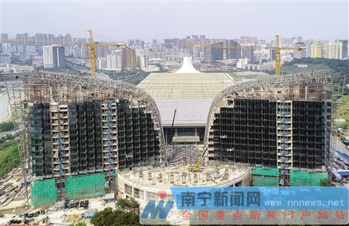 南宁国际会展中心改扩建工程配套设施将于8月