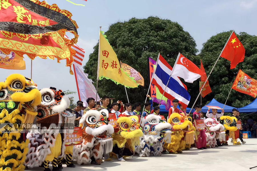 今年"壮族三月三"期间在田阳县举行的2018年百色市布洛陀民俗文化旅游