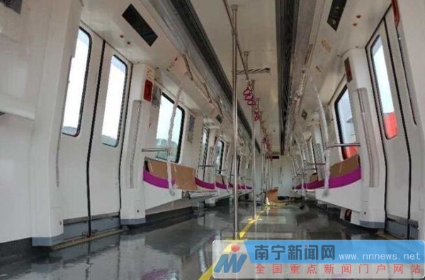 南宁地铁3号线心圩车辆段接车 28列车均为"中国造"