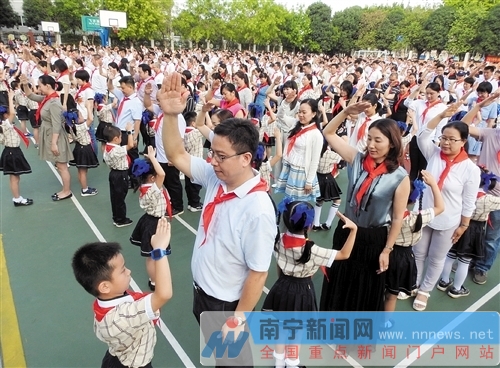 南宁市各学校举行丰富多彩活动迎接"六一"儿童节