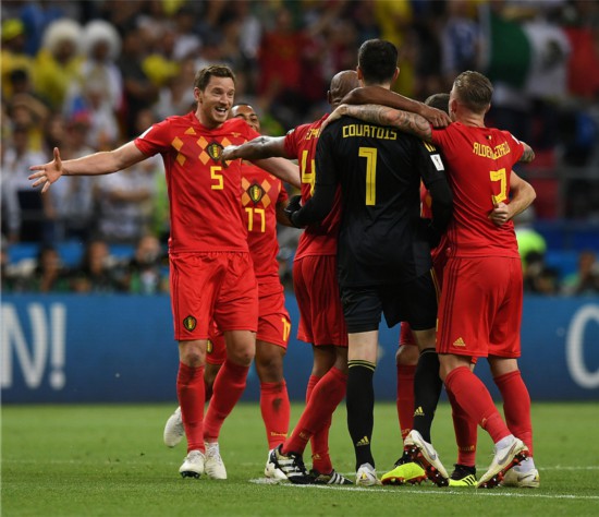 中超球员进球未救主 巴西队1:2不敌比利时队出