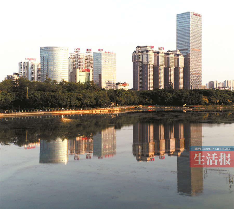 景观岛初具雏形 还有4个月新款南湖即将呈现(图)