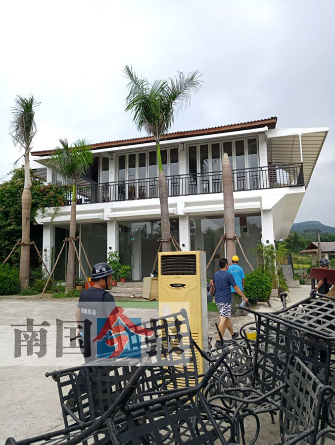 柳州两处违建农庄被拆 其中一家投资超千万元