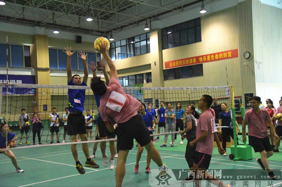 南宁住建行业举行第一届“中交杯”气排球联赛