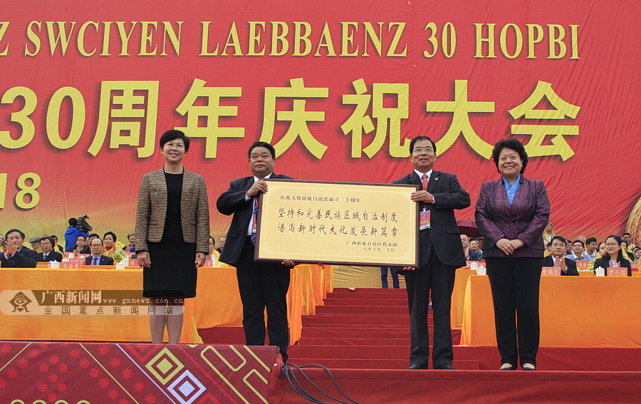 大化瑶族自治县举行成立30周年庆祝大会(组图)