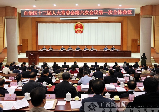 自治区十三届人大常委会第六次会议召开