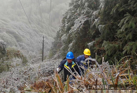 广西电网134条线路覆冰已基本消融 用电未受影响