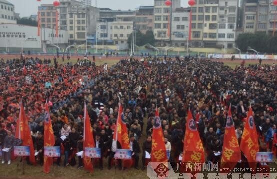 上思县万人宣誓与毒品作斗争