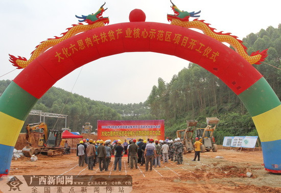 大化六恩肉牛扶贫产业核心示范区建设项目开工
