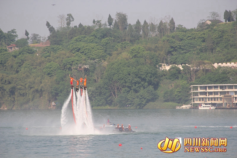 第二届全国青年运动会皮划艇静水预赛在武胜县