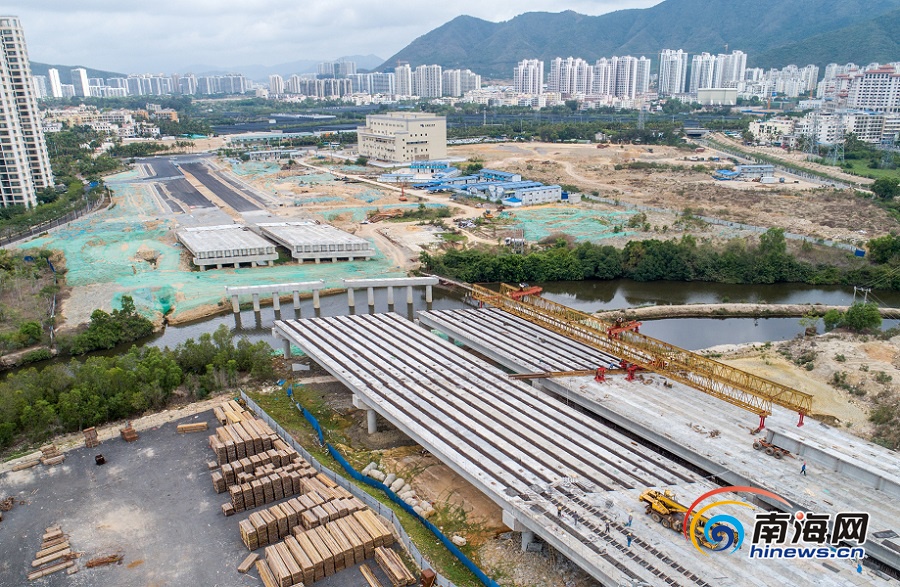 组图|亚龙湾第二通道(一期)工程进展顺利 预计年底功能性通车