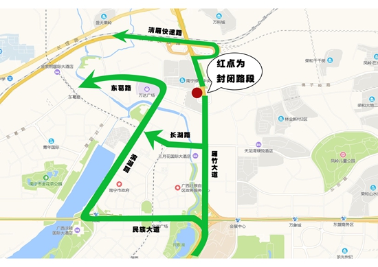 南宁东葛路部分路段双向全封闭施工 请注意绕道